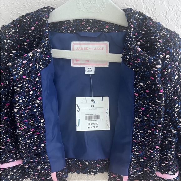 NEW Janie and Jack Girls Tweed Jacket 2T - Picture 5 of 7